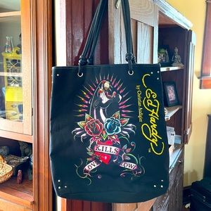 Ed Hardy ‘Love Kills Slowly’ Tote Bag